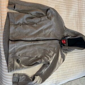 Nike Heather Gray Full-Zip Hoodie